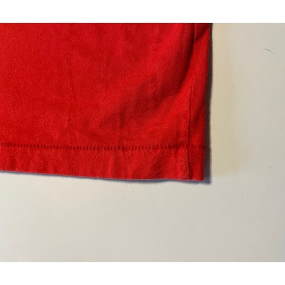 VTG Y2K Aeropostale Red Single Stitch 90s Spellout Embroidered T Shirt XXL - Picture 6 of 6